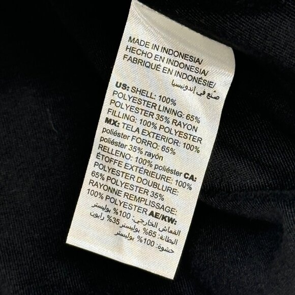 Chico's 1 Zenergy Polka Dot Quilted Jacket Black White Size medium pockets - Picture 6 of 12